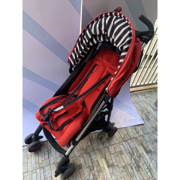 ส่งฟรี‼️ชนช้อปรถเข็นเด็ก Aprica new stick plus มือสองสภาพดี highseat เบาะรองนอน BreathAir ล้อ 3D Sus
