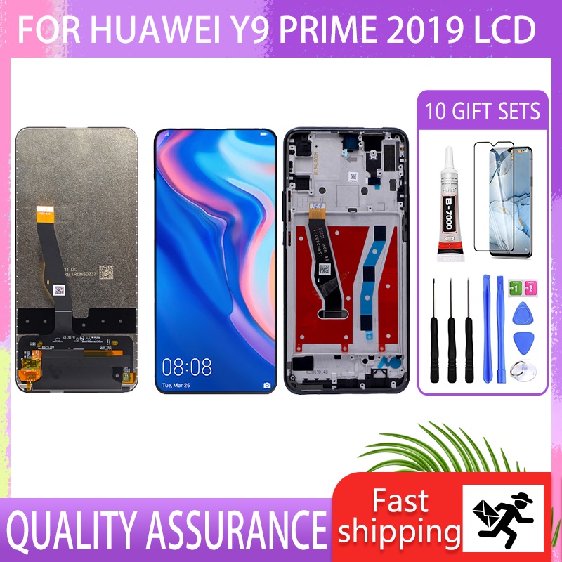 ของแท้ หน้าจอสัมผัสดิจิทัล LCD สําหรับ Huawei Y9 Prime 2019 STK-L21 L22 LX3 Huawei P Smart Z STK-LX1