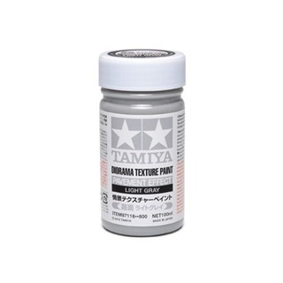 [สีอะครีลิคผสมเรซิ่น] TAMIYA 87116 Diorama Texture Paint (Pavement Effect, Light Gray, 100ml) สีทามิย่าแท้ paint