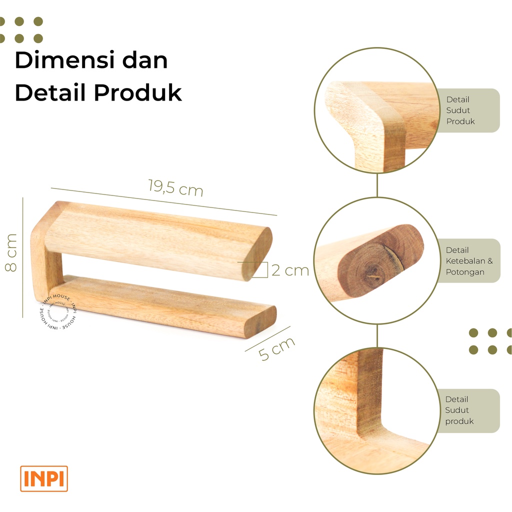 KAYU ขาตั้งโชว์นาฬิกาไม้ 4 - บ้าน INPI