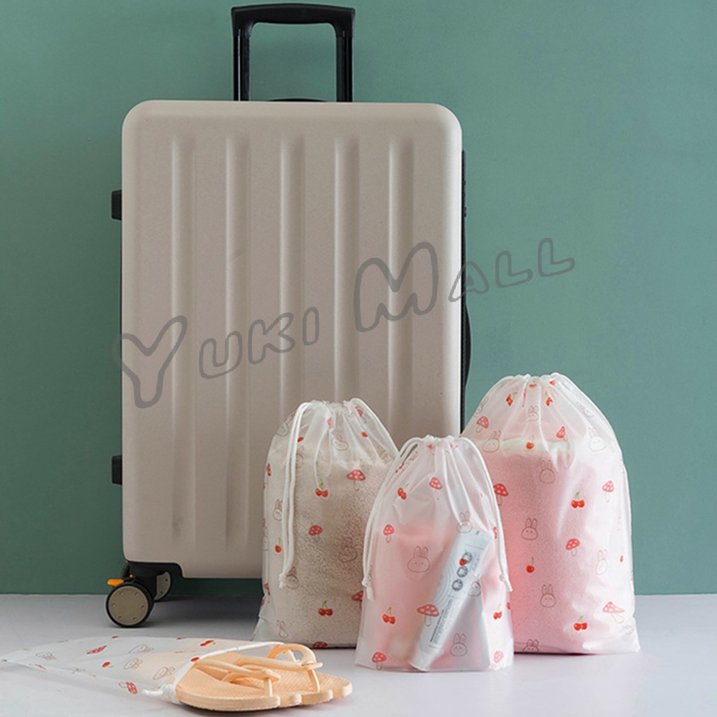 Yuki กระเป๋าเก็บเครื่องสำอาง ลายการ์ตูน  กระเป๋าหูรูด กระเป๋าใส่เครื่องเขียน / Multi Purpose Bag - รูปที่ 3