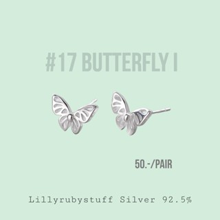 LLRB | ต่างหูเงิน 925 ผีเสื้อ  Butterfly silver925