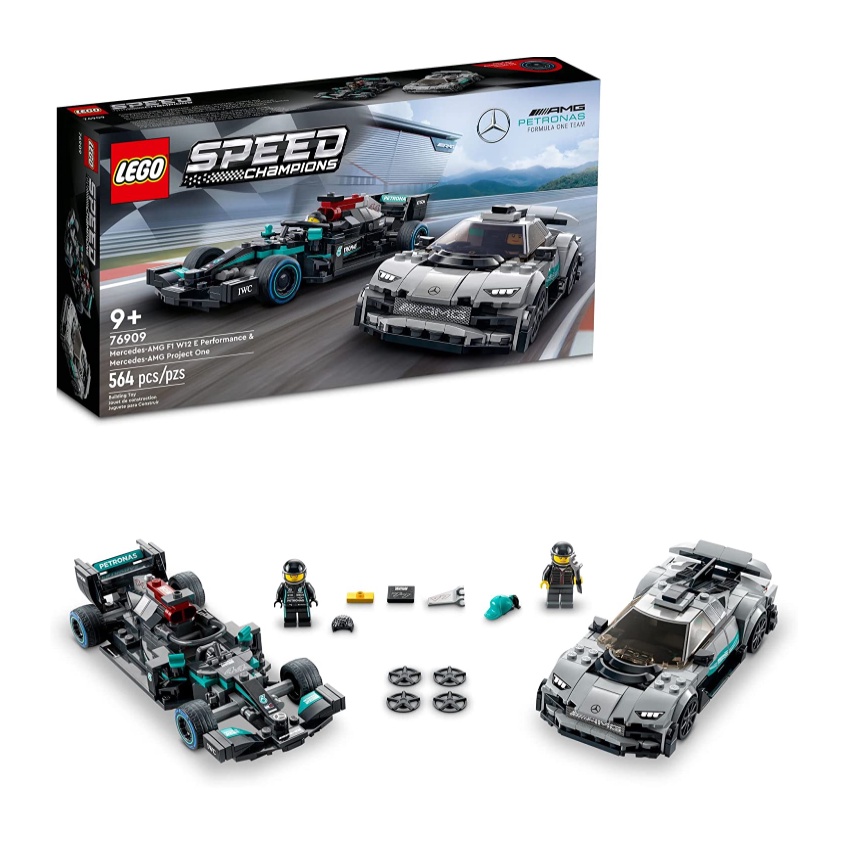 LEGO Speed Champions Toys Mercedes-AMG F1 W12 E Performance & Mercedes - 2 Mercedes Supercars (564 ช