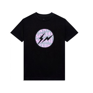 Anti Social Social Club x Fragment Called Interference Tee (FW22) (BLACK)เสื้อยืดแขนสั้น