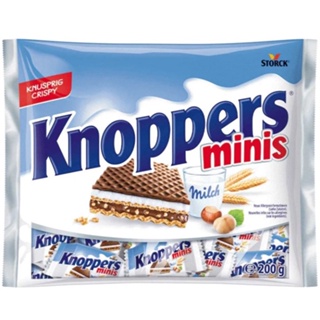 Storck Knoppers Minis Milk Hazelnut Wafers 375g 1กล่องมี 15ชิ้น