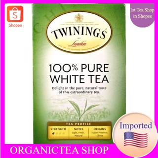 ชาทไวนิงส์ Twinings, 100% Pure White Tea, 20 Tea Bags💚พร้อมส่ง💜