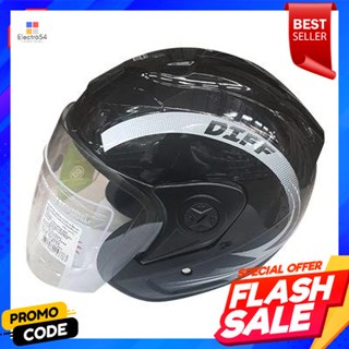 Helmet หมวกกันน็อค DIFF รุ่น MEJ 94122 สีดำ - เทาDIFF Helmet Model MEJ 94122 Black - Gray