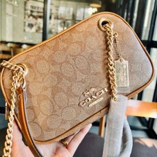 COACH CAMMIE CHAIN SHOULDER BAG IN SIGNATURE