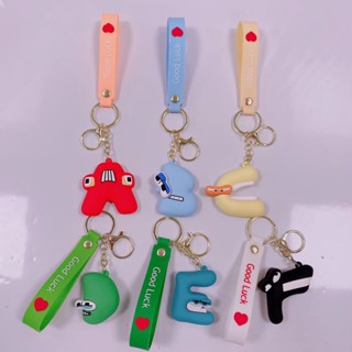 New Alphabet Lore Keyring Stickers Toys Keychain Pendant Figures Kids Christmas Gift