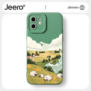 Jeero เคสไอโฟน เคสซิลิโคนนุ่มกันกระแทกน่ารักตลก เคสโทรศัพท์ Compatible for iPhone 14 13 12 11 Pro Max SE 2020 X XR XS 8 7 6 6S Plus พลัส HFF2294