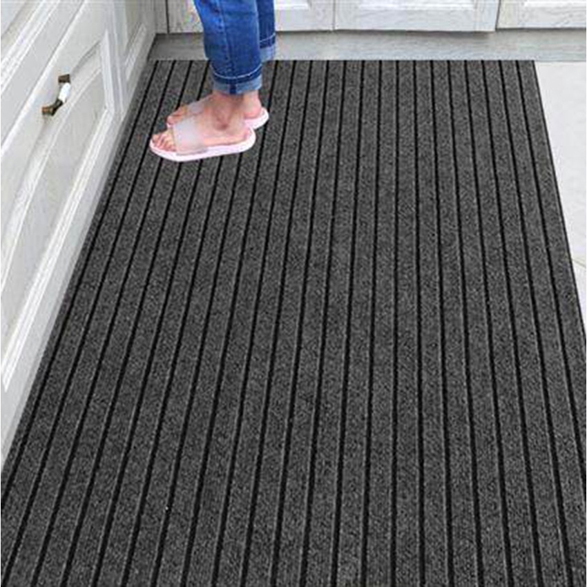 Ellalyn-พรมปูพื้น พรมไนล่อน พรมดักฝุ่น PVC กันลื่น Set ขนาด 40*60+40*120 cm. (ขายส่ง) รุ่น XD-T6
