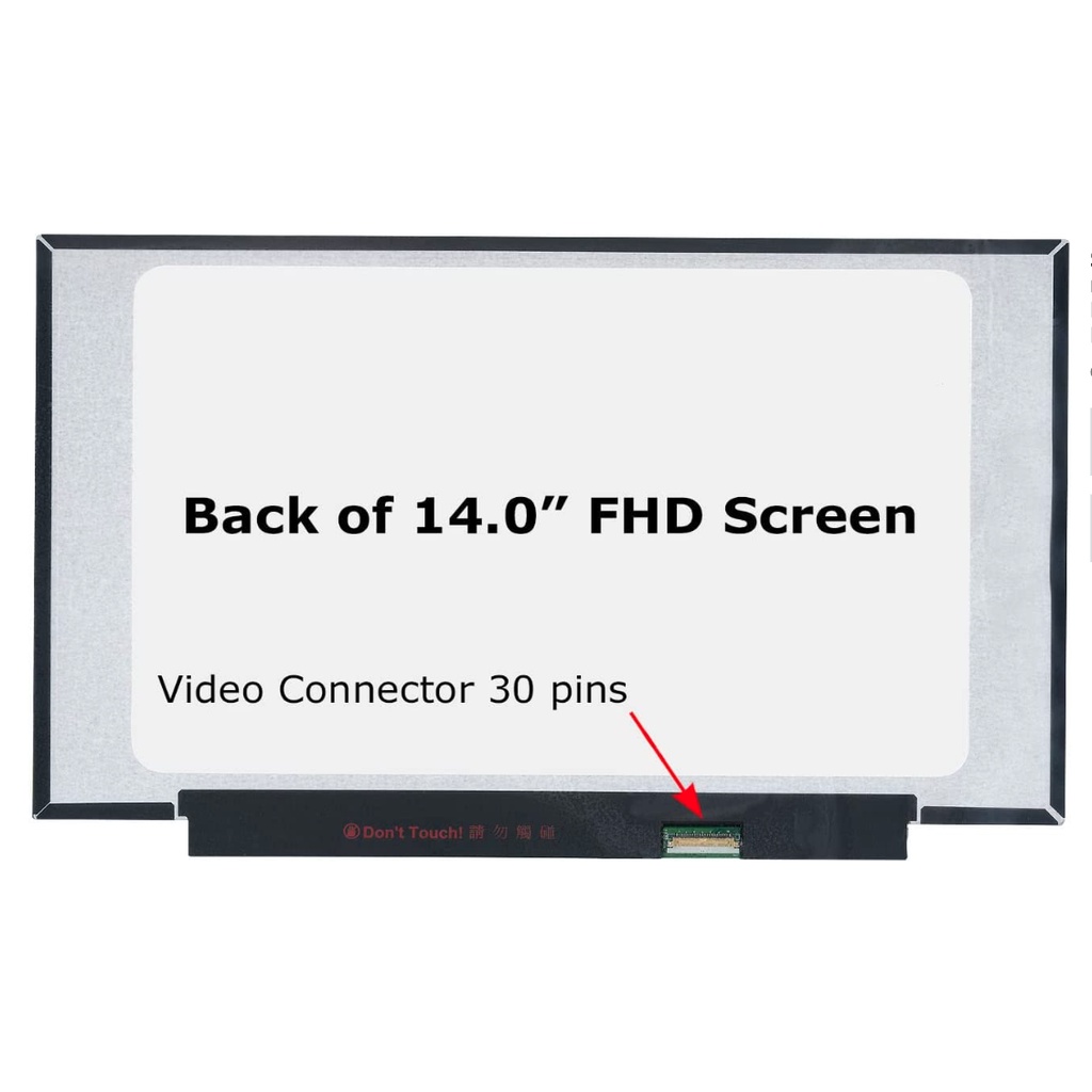 จอ หน้าจอ screen 14 inch 30 pin slim FHD บาง ไม่มีหูยึด LP140WF8(SP) Q9 N140HGA-EA1 NV140FHM-N4H NV1