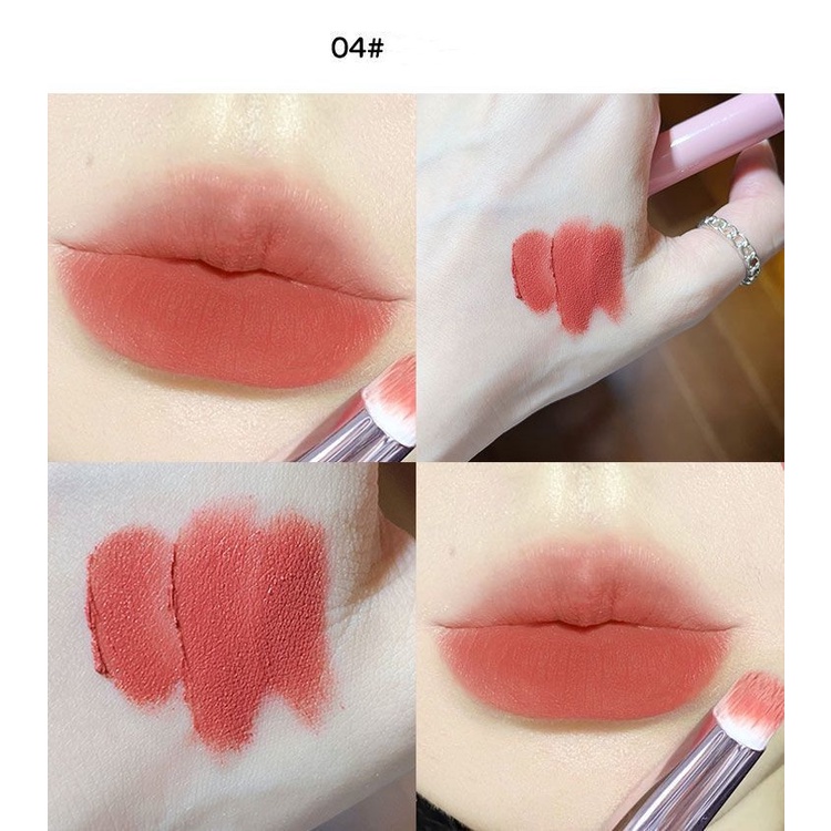 Sensory partyเซตลิปชุด6แท่ง ลิปสติก ส้มอิฐแดงก่ำแดงอิฐ เนื้อแมท เนื้อกำมะหยี่ สีชัด ติดทน ลิปกลอส-8360