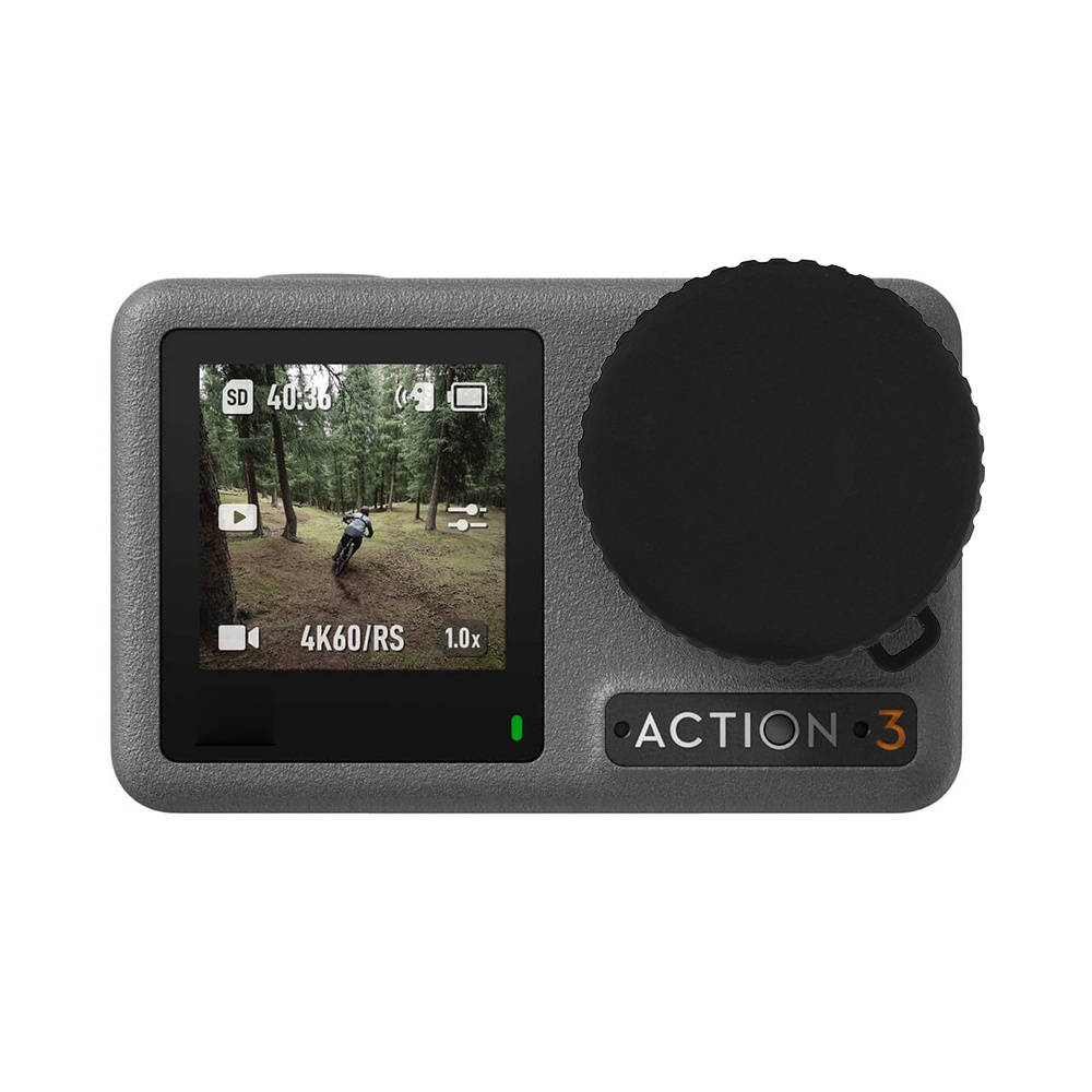 สมาร์ทตากล้องกีฬาซิลิโคนเลนส์สําหรับ DJI Osmo Action 3/DJI Action 4/DJI Action 5 PRO ฝาครอบป้องกันอุปกรณ์เสริม