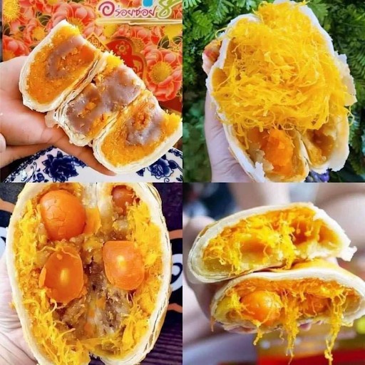 ขนมเปี๊ยะใส้ทะลัก อร่อยซอย8 ขนาด600 กรัม