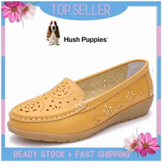 HUSH PUPPIES รองเท้าโลฟเฟอร์ ส้นแบน แบบสวม สําหรับผู้หญิง