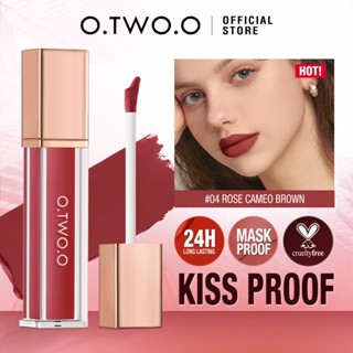 O.Two.O Velvet Matte Lip Glaze Velvet Matte Lip Glaze Long-lasting Moisturizing Lipstick Waterproof No Fading Lip Gloss Lip Makeup