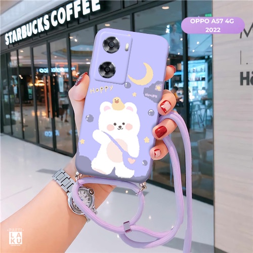 HP Softcase ฟรี Macaron Lilac Strap ทุกประเภท Oppo - เคสน่ารัก - เคสโทรศัพท์ - เคสสุดเท่ - เคสโทรศัพ