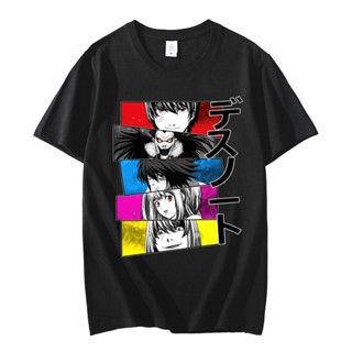 Japanese Anime T-shirt Death Note Yagami Light T Shirt Men Cartoon Summer Misa Amane Graphic s Harajuku Unisex T-sh_12