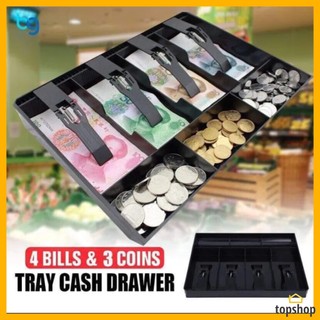 TOPSHOP 4 and 5 Grids Cash Coin Register Money Drawer Storage Tray