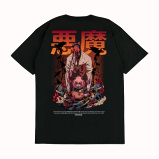 Sakazuki Anime T-Shirt ANYA FORGER SPY X FAMILY X DENJI CHAINSAW MAN DEVIL HUNTER Anime T-Shirt_05