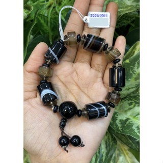 กำไลพลอยแท้ อาเกต Agate Bracelet (Free Size)