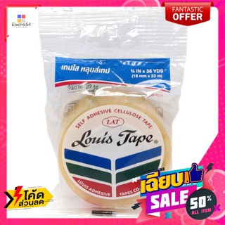 Louis Tape(หลุยส์เทป) หลุยส์เทป เทปกาวใส แกนเล็ก 18 มม. x 36 หลา Louis Tape, clear adhesive tape, small core, 18 mm. x 3