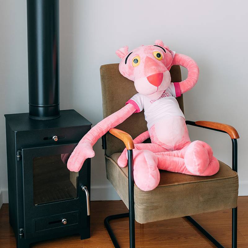 หมอนตุ๊กตา แบบนิ่ม รูปการ์ตูน Pink Panther Ragdoll Muppet ขนาดใหญ่ เหมาะกับของขวัญวันเกิด ของเล่นสําหรับเด็ก