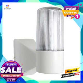 Lamp โคมไฟผนังภายนอก (PS) 1xE27 BEC รุ่น Wall E27/WH ขนาด 9 x 18.5 x 20 ซม. สีขาวOutdoor Wall Lamp (PS) 1xE27 BEC Model