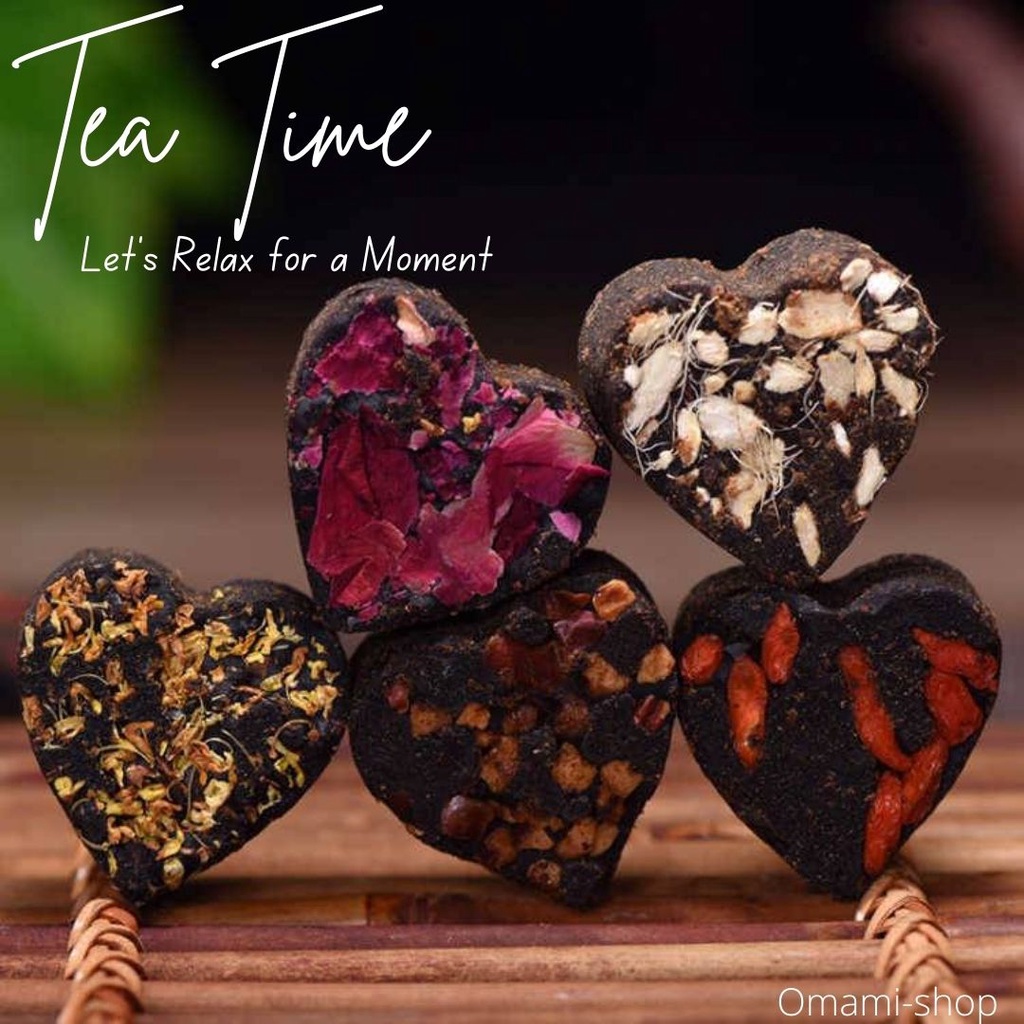 ชาก้อน ชาน้ำตาลแดง ชาดอกไม้บราวน์ชูก้า (1ก้อน/15.5g)Brown Sugar Tea ชาออแกนิค