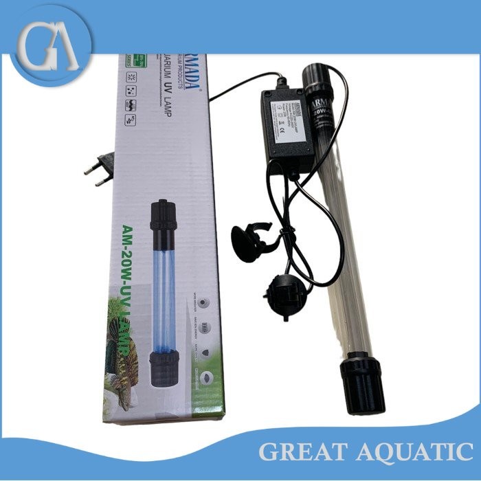 พิพิธภัณฑ์สัตว์น้ํา 20 วัตต์ UV LAMP ARMADA AM UV 20 WATT 20 W UV LAMP