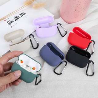 🔥เคสซิลิโคนสำหรับ for airpods Pro 2021 พร้อมตะขอครอบหูฟังสีสันสดใสเคสหูฟังไร้สายพร้อมหัวเข็มขัดป้องกัน(ไม่รวมหูฟัง)