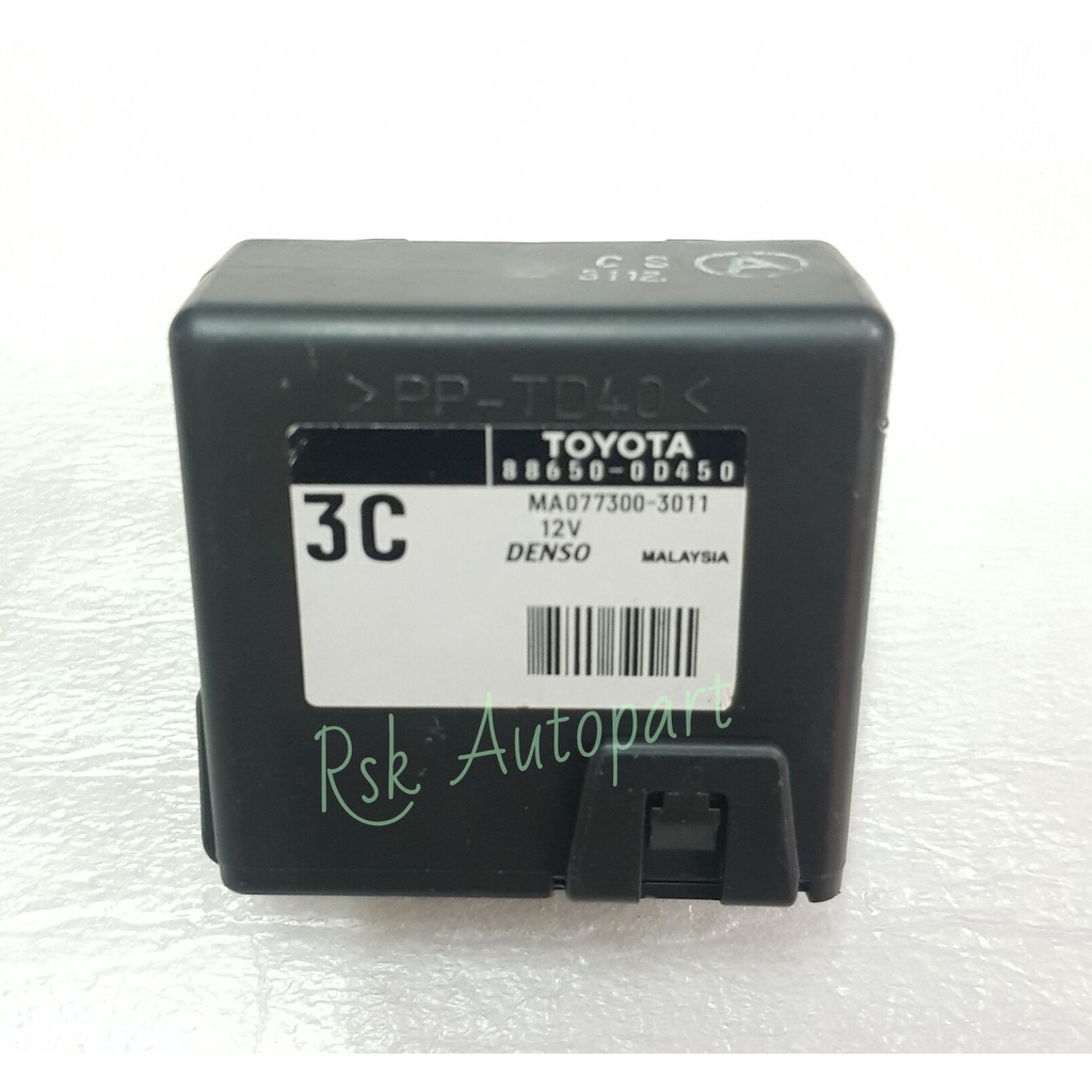 ฺBox 3C 88650 0D450 ECU Air conditioner Toyata Yaris Vios ของใหม้แท้ กล่องควบคุมแอร์ โตโยต้ายาริส วี