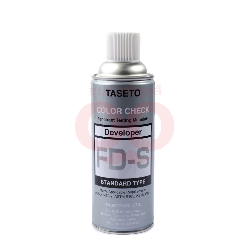 TASETO สเปรย์ตรวจสอบรอยเชื่อม ขนาด 420 มล. กระป๋องสีขาว เร่งปฏิกริยาเพื่อตรวจสอบรอยแตกร้าว รอยตามดบนแนวเชื่อม (ทาเซโตะ)