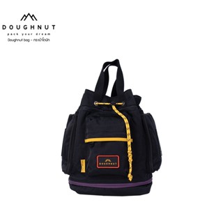 DOUGHNUT BAG : Pyramid Happy Camper Series : BLACK  กระเป๋าโดนัทกันน้ำได้ ผลิตจากผ้าไนลอน 420Dน้ำหนักเบา กระเป๋าโดนัท กระเป๋าถือ กระเป๋าผู้หญิง กระเป๋า กระเป๋าเดินทาง (รหัสสินค้า 09637 )