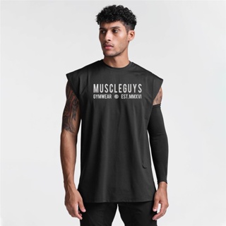 Muscleguys เสื้อกล้ามแขนกุด ผ้าตาข่าย แห้งเร็ว เหมาะกับฤดูร้อน สําหรับผู้ชาย ใส่เข้ายิม เพาะกาย ฟิตเนส