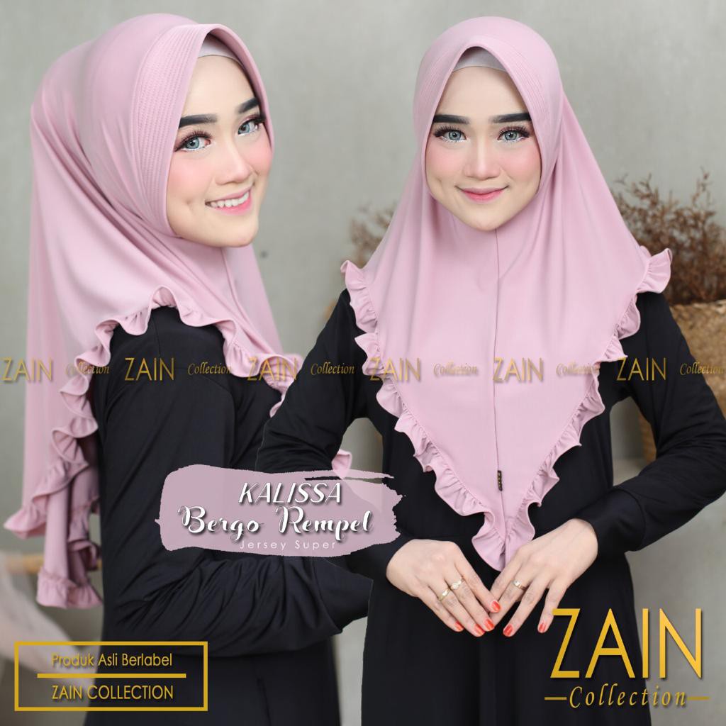 Bergo Kalisa Kalisa Rempel Instant Hijab Ori Zain Collection