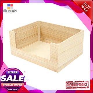 WOODEN กล่องลังไม้ STACKO HOME L 35X27X15.5 ซม. สี NATURALWOODEN BOX STACKO HOME L 35X27X15.5CM NATURAL