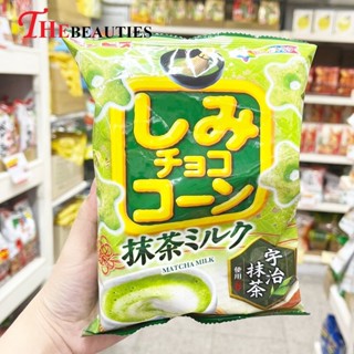 🔥🔥🔥  ️️     GINBIS SHIMI CORN MATCHA MILK 55 G.   ข้าวโพดอบกรอบรูปดาว เคลือบชาเขียวมัทฉะ เข้มข้น