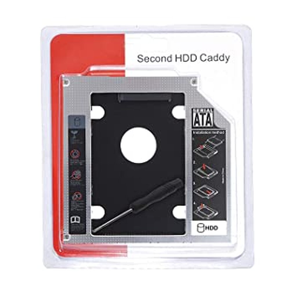 NAVA IT ถาดแปลง Second HDD Caddy 9mm Bracket DVD-ROM CD Optical Bay Tray ประกัน 1 ปี
