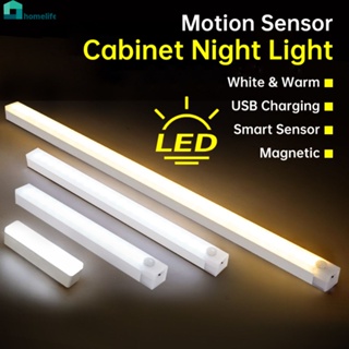 Wireless Motion Sensor Light Led Night Light Usb ชาร์จ Led Strip ตู้เสื้อผ้าโคมไฟตู้สำหรับ Home Kitchen ห้องนอนห้องนอน Night Lamp Home