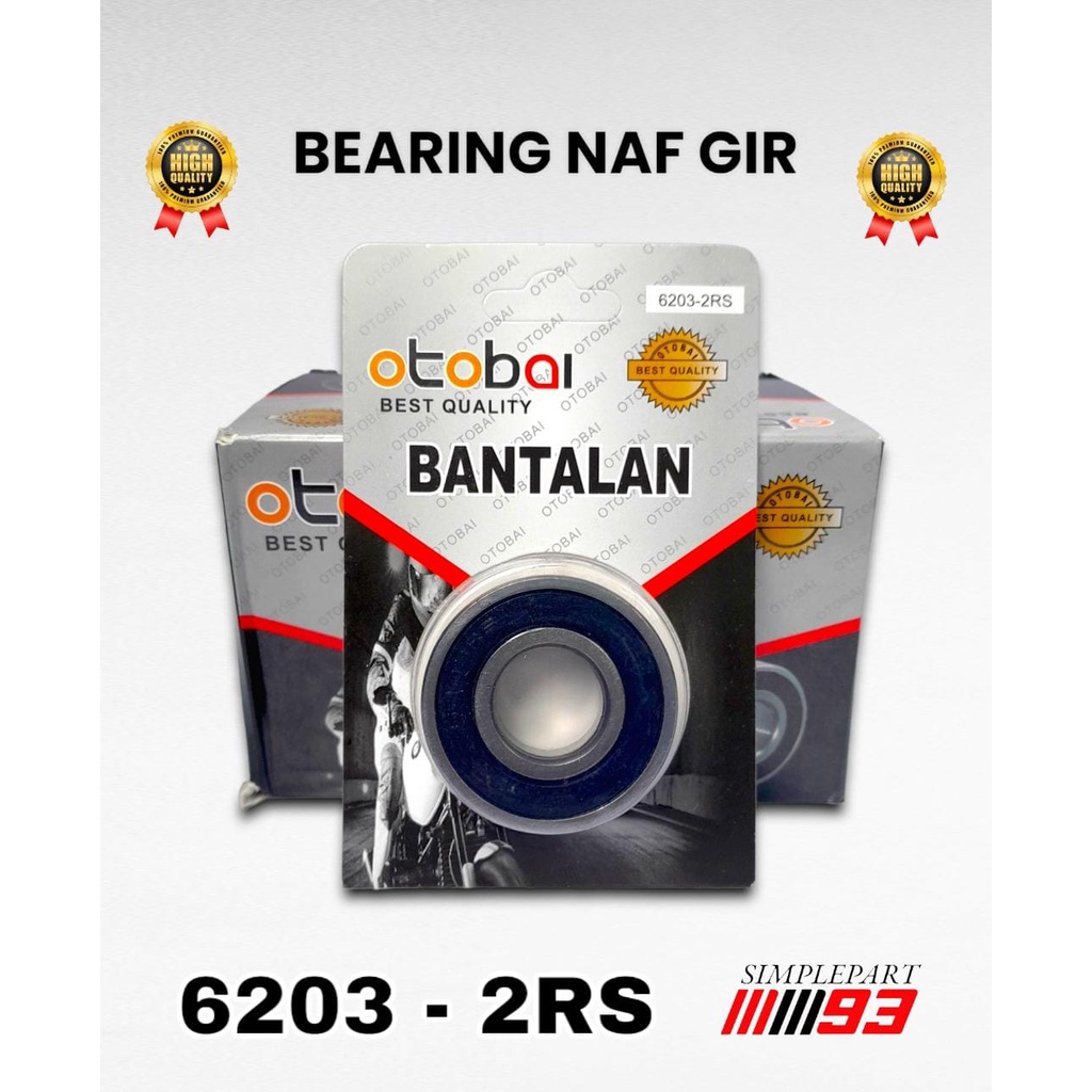 LAKER BEARING / ลูกล้อ 6203 2RS