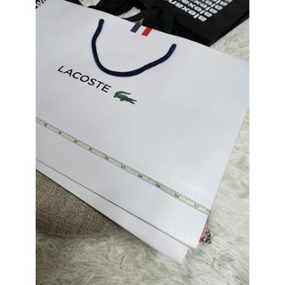 Lacoste ถุงกระดาษ​แบรนด์เนม​ของแท้​