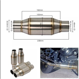 ตัวเก็บเสียงท่อไอเสีย ท่อเก็บเสียง สำหรับ Akapovic / SC Project /Austin และหลากหลายท่อ  เสียงนุ่ม Exhaust Back Pressure