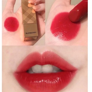 Beauty-Siam แท้ทั้งร้าน !! ลิปสติกขนาดทดลองสีแดงสวยสุด BURBERRY KISSES สี 106 THE RED ขนาด 1G.