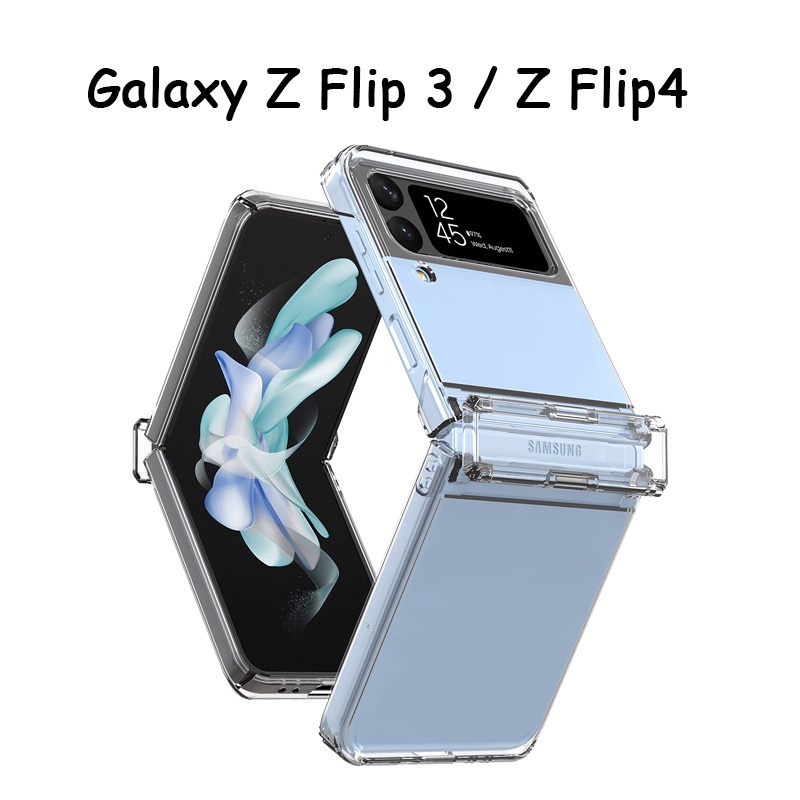 KINGKONG เคสสำหรับ Galaxy Z Flip 5,6,7 / Z Flip 4 / Galaxy Z Flip 3 เคสใส เคสกันกระแทก พร้อมส่ง งานดี ตรงรุ่น