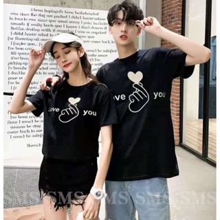 2021 fashion casual couple t shirt  Good quality and low price（2pc）_02