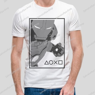 [PREMIUM GRADE] 100% Cotton Marvel T-shirts Iron Man-Playstation Icon Unisex Tees_02