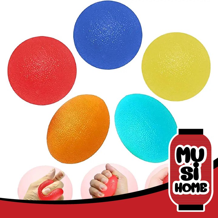 【ฺMUSI.HOME ราคาถูก】บอลบีบ ซิลิโคนยางบริหารมือ รูปทรงไข่ บริหารนิ้วมือ ลูกยาง ลูกบอล ของเล่น บอลนิ่ม ลูกบอลบริหาร C71
