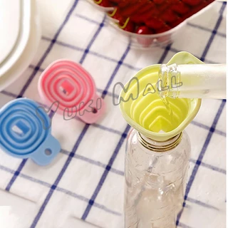 YuKi กรวยซิลิโคน พับเก็บประหยัดพื้นที่ พกพาสะดวก Silicone funnel